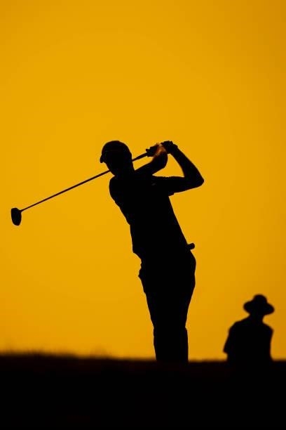 Andrew Wilson of England tees off on the sixteenth hole during Day One of the Challenge de Cadiz at Iberostar Real Club de Golf Novo Sancti Petri on...