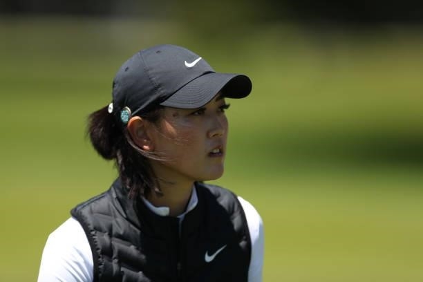 Michelle Wie West of the United States walks on the 5th hole during the first round of the LPGA Mediheal Championship at Lake Merced Golf Club on...