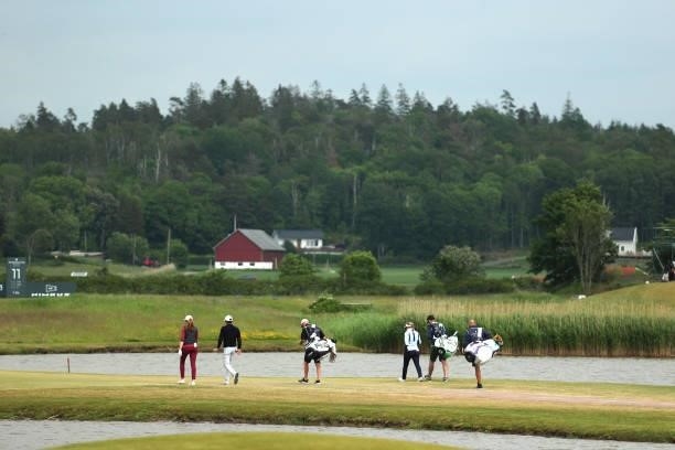 General View of the 4th hole during the second round of The Scandinavian Mixed Hosted by Henrik and Annika at Vallda Golf & Country Club on June 11,...