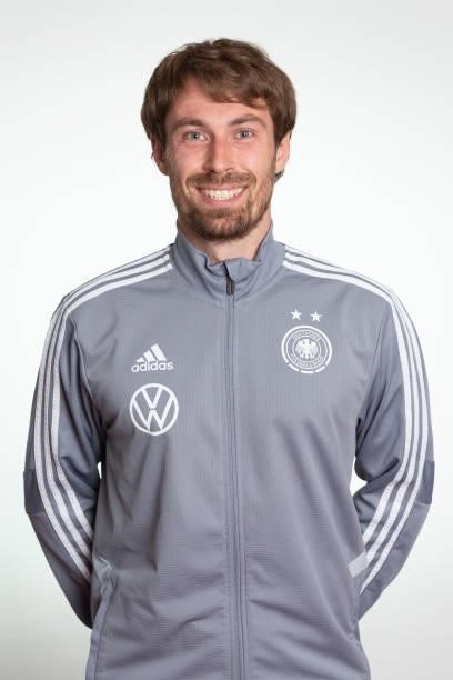 Martin Eismann poses during the photo session of DFB U15-Junior Girls at Sportschule Bitburg on June 11, 2021 in Bitburg, Germany.