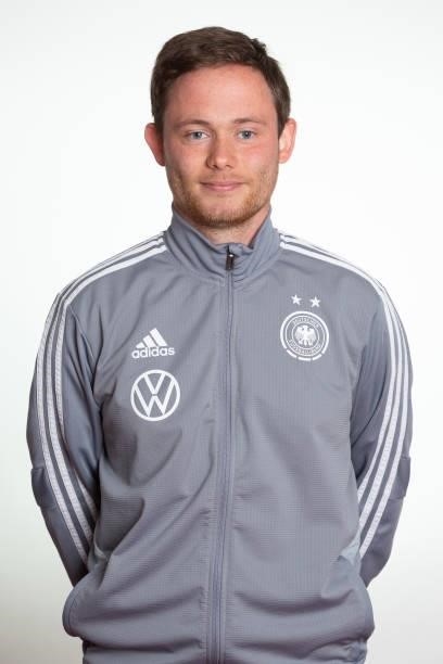 Mark Van Raay poses during the photo session of DFB U15-Junior Girls at Sportschule Bitburg on June 11, 2021 in Bitburg, Germany.