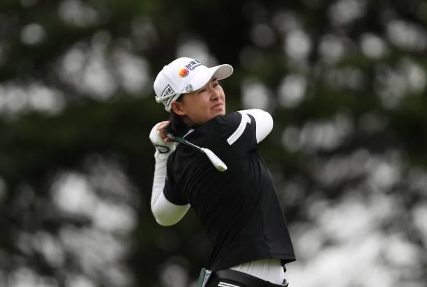 Min Lee of Chinese Taipei hits a shot on the 3rd hole during the final round of the LPGA Mediheal Championship at Lake Merced Golf Club on June 13,...