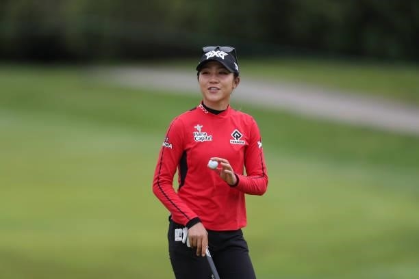 Lydia Ko of New Zealand putts on the 2nd hole hole during the final round of the LPGA Mediheal Championship at Lake Merced Golf Club on June 13, 2021...