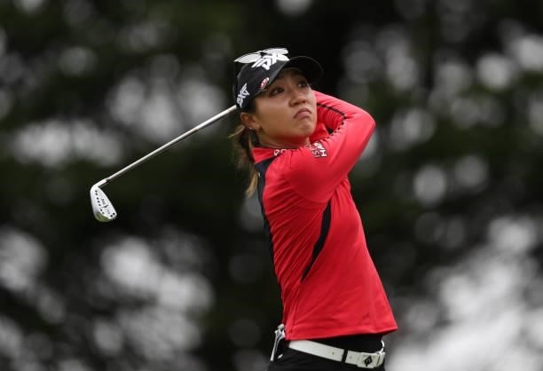 Lydia Ko of New Zealand hits a shot on the 3rd hole hole during the final round of the LPGA Mediheal Championship at Lake Merced Golf Club on June...