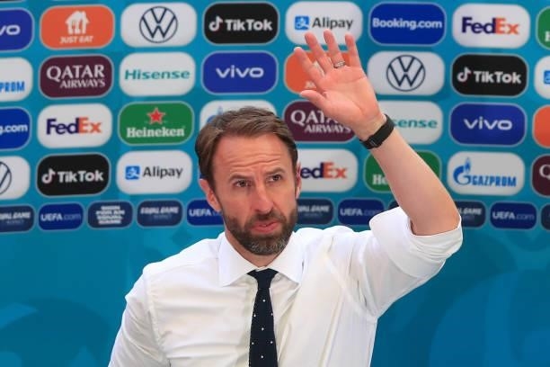 Gareth Southgate, Head Coach of England during the UEFA Euro 2020 Championship Group D match between England and Croatia on June 13, 2021 in London,...