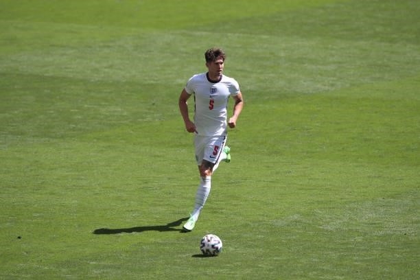 John Stones of England during the UEFA Euro 2020 Championship Group D match between England and Croatia on June 13, 2021 in London, United Kingdom.