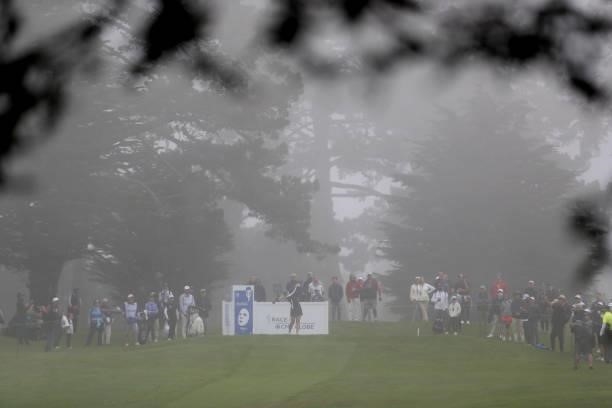 Matilda Castren of Finland hits a shot on the 16th hole during the final round of the LPGA Mediheal Championship at Lake Merced Golf Club on June 13,...