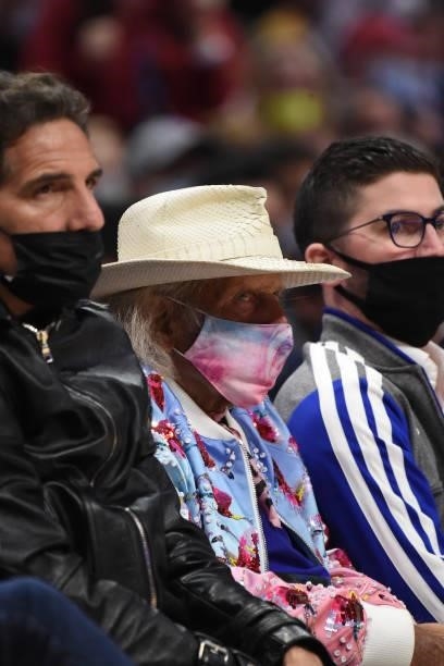 Super Fan, James Goldstein attends the game between the Utah Jazz and the LA Clippers during Round 2, Game 4 of the 2021 NBA Playoffs on June 14,...