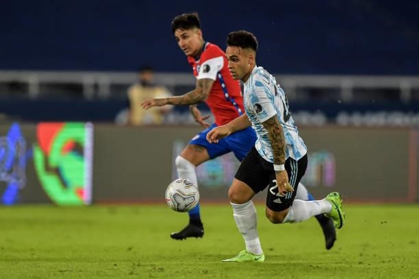 Martinez Argentina player during a match against Chile at the Engenhão stadium for the Copa América 2021, on June 14, 2021 in Rio de Janeiro, Brazil.