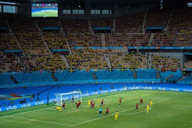 Match between Spain and Sweden, corresponding to the Euro 2020, Group E, played at the La Cartuja Stadium, on 14th june 2021, in Seville, Spain.