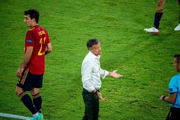 Luis Enrique Martinez during the match between Spain and Sweden, corresponding to the Euro 2020, Group E, played at the La Cartuja Stadium, on 14th...