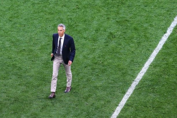 Paulo Sousa during the UEFA EURO 2020 Group E football match between Poland and Slovakia at the Saint Petersburg Stadium in Saint Petersburg, Russia...
