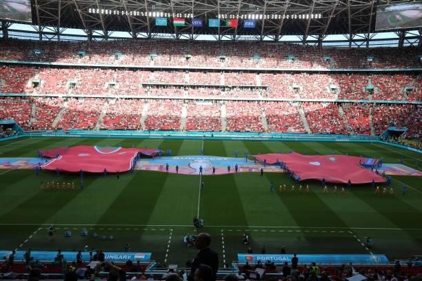 Opening ceremony during the UEFA Euro 2020 Championship Group F match between Hungary and Portugal on June 15, 2021 in Budapest, Hungary.