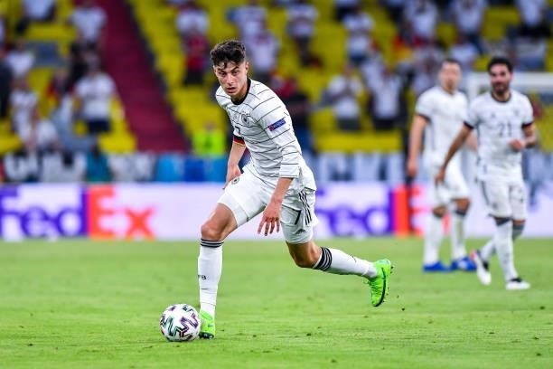 Kai HAVERTZ of Germany during the UEFA European Championship football match between France and Allemagne at Allianz Arena on June 15, 2021 in Munich,...