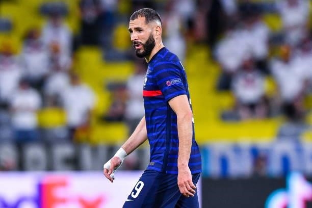 Karim BENZEMA of France during the UEFA European Championship football match between France and Allemagne at Allianz Arena on June 15, 2021 in...