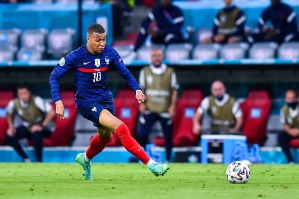 Kylian MBAPPE of France during the UEFA European Championship football match between France and Allemagne at Allianz Arena on June 15, 2021 in...