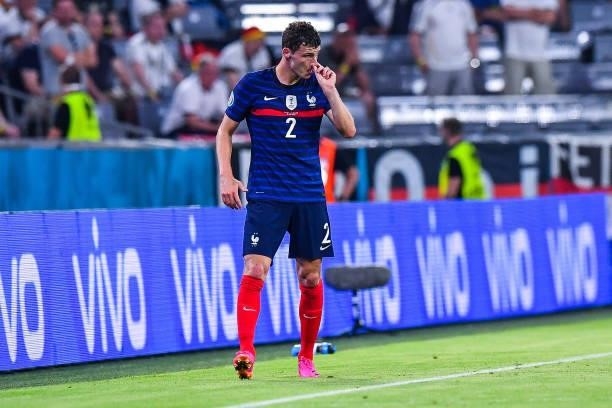 Benjamin PAVARD of France during the UEFA European Championship football match between France and Allemagne at Allianz Arena on June 15, 2021 in...