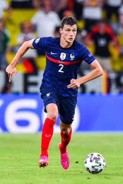 Benjamin PAVARD of France during the UEFA European Championship football match between France and Allemagne at Allianz Arena on June 15, 2021 in...