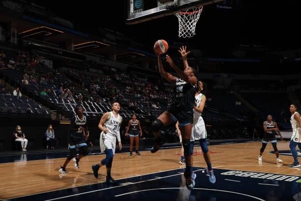 Ruthy Hebard of the Chicago Sky shoots the ball during the game against the Minnesota Lynx on June 15, 2021 at Target Center in Minneapolis,...