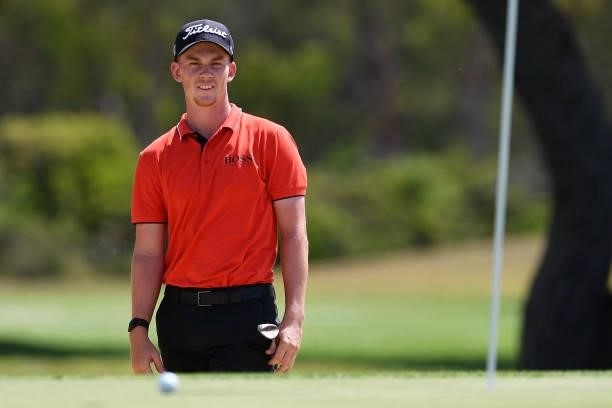 Daniel Hillier from New Zealand looks on after plays his second shot on the fifteen hole during Day Two of the Challenge de Espana at Iberostar Real...