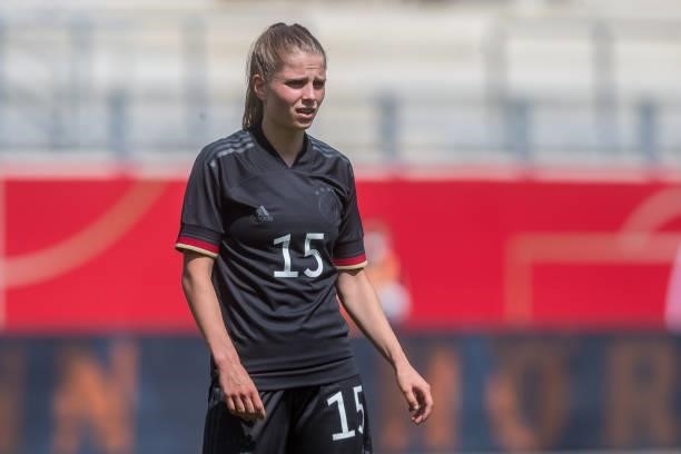 Tabea Wassmuth of Germany Looks on during the international friendly match between Germany Women and Chile Women at Stadion Bieberer on June 15, 2021...