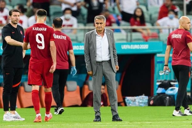 Turkey Head Coach Senol Gunes during the UEFA Euro 2020 Championship Group A match between Turkey and Wales on June 16, 2021 in Baku, Azerbaijan.