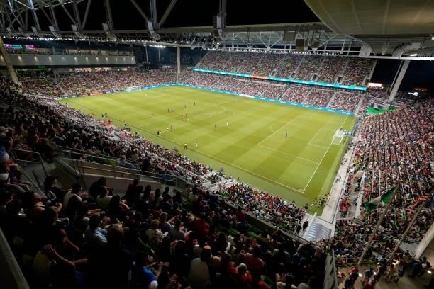General view during the second half of a WNT Summer Series game between the United States and Nigeria at Q2 Stadium on June 16, 2021 in Austin, Texas.