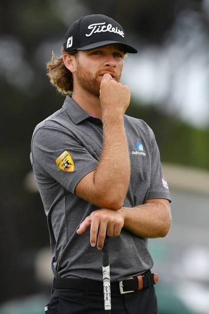Blake Windred of Australia before tees off on the second hole during Day Three of the Challenge de Espana at Iberostar Real Club de Golf Novo Sancti...