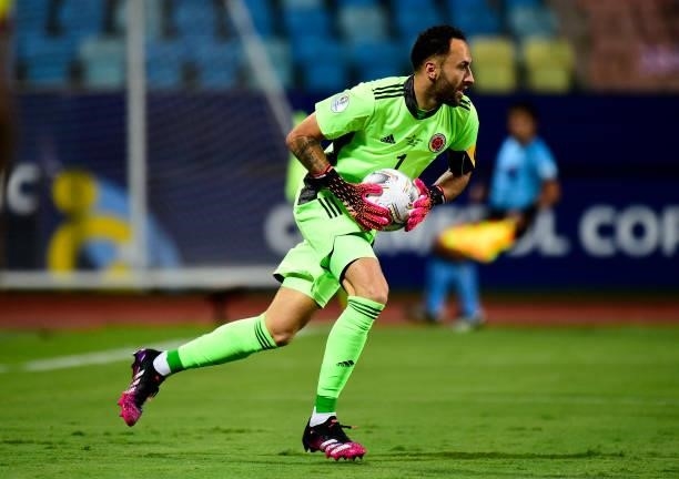 David Ospina of Colombia in action during the match between Colombia and Venezuela as part of Conmebol Copa America Brazil 2021 at Estadio Olimpico...