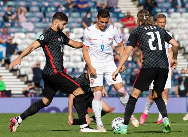Czech Republic's Tomas Holes in action during a Euro 2020 match between Croatia and Czech Republic at Hampden Park, on June 18 in Glasgow, Scotland.