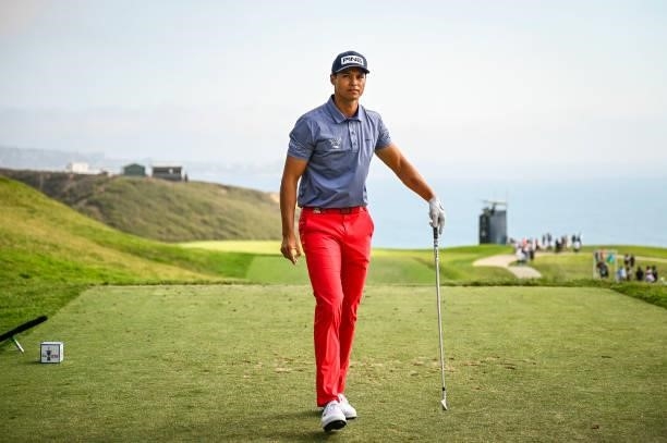Johannes Veerman after hitting the green from the third tee during the first round of the 121st U.S. Open on the South Course at Torrey Pines Golf...