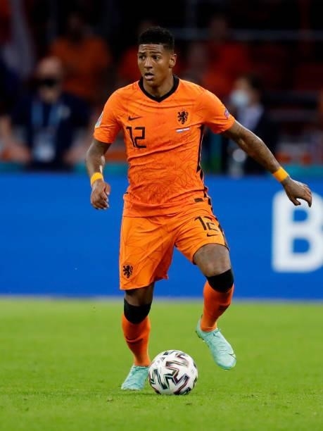 Patrick van Aanholt of Holland during the EURO match between Holland v Austria at the Johan Cruijff Arena on June 17, 2021 in Amsterdam Netherlands