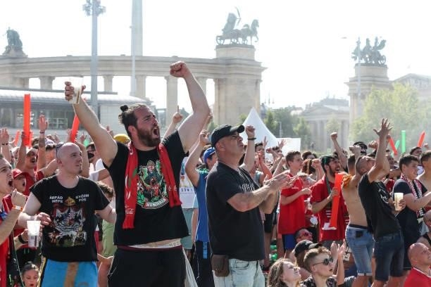 Fans during the UEFA Euro 2020 Championship Group F match between Hungary and France at Puskas Arena on June 19, 2021 in Budapest, Hungary.
