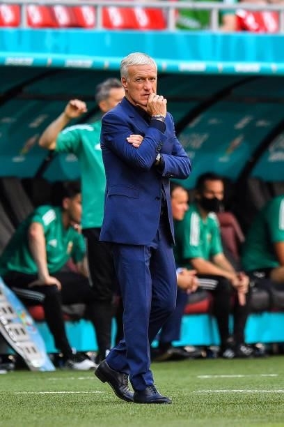 Didier DESCHAMPS head coach of France during the UEFA European Championship football match between Hungary and France at Ferenc Puskas on June 19,...
