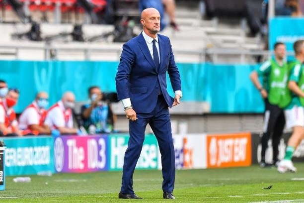 Marco ROSSI head coach of Hungary during the UEFA European Championship football match between Hungary and France at Ferenc Puskas on June 19, 2021...