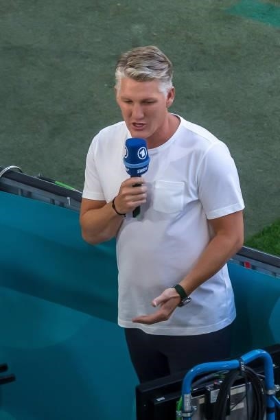 Bastian Schweinsteiger at an interview during the UEFA Euro 2020 Championship Group F match between Portugal and Germany at Football Arena Munich on...