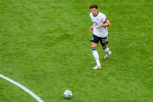 Leon Goretzka of Germany controls the ball during the UEFA Euro 2020 Championship Group F match between Portugal and Germany at Football Arena Munich...