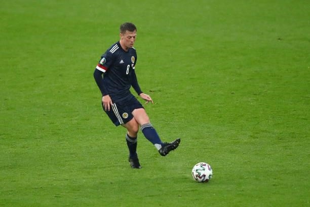 Callum McGregor of Scotland during the UEFA Euro 2020 Championship Group D match between England and Scotland at Wembley Stadium on June 18, 2021 in...