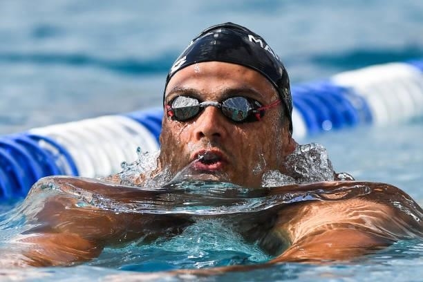 Florent MANAUDOU of France during the French Championships Olympic qualification at Odyssee on June 20, 2021 in Chartres, France.