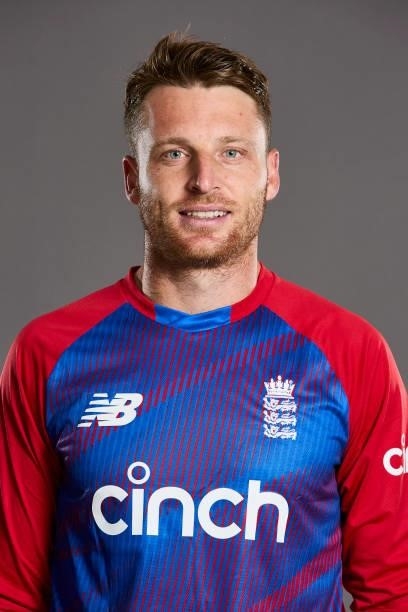 Jos Buttler of England poses during a portrait session at Sophia Gardens on June 20, 2021 in Cardiff, Wales.