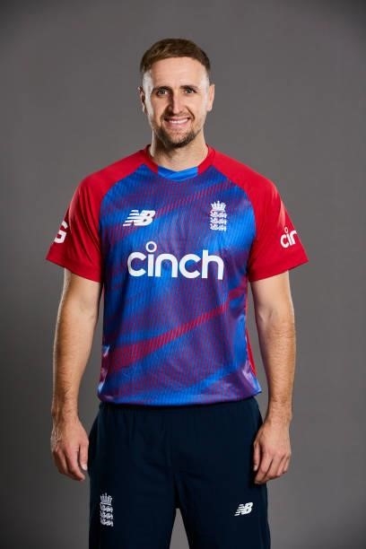 Liam Livingston of England poses during a portrait session at Sophia Gardens on June 20, 2021 in Cardiff, Wales.
