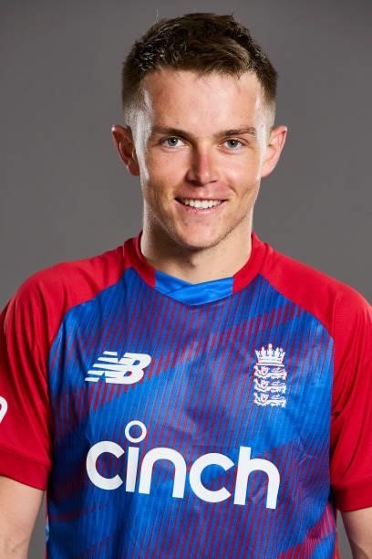 Sam Curran of England poses during a portrait session at Sophia Gardens on June 20, 2021 in Cardiff, Wales.