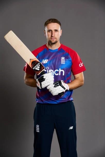 Liam Livingston of England poses during a portrait session at Sophia Gardens on June 20, 2021 in Cardiff, Wales.