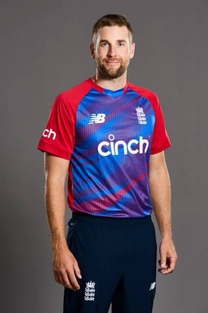 Dawid Malan of England poses during a portrait session at Sophia Gardens on June 20, 2021 in Cardiff, Wales.