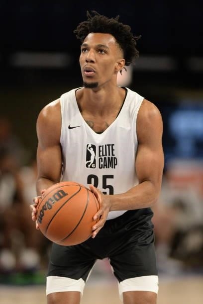 League Prospect, A.J. Lawson during the 2021 NBA G League Elite Camp on June 20, 2021 at the Wintrust Arena in Chicago, Illinois. NOTE TO USER: User...