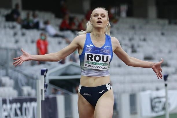 Marina Andreea Baboi of Romania in the Women's 200m Final B on Day 2 at the European Athletics Team Championships First League on June 20, 2021 in...