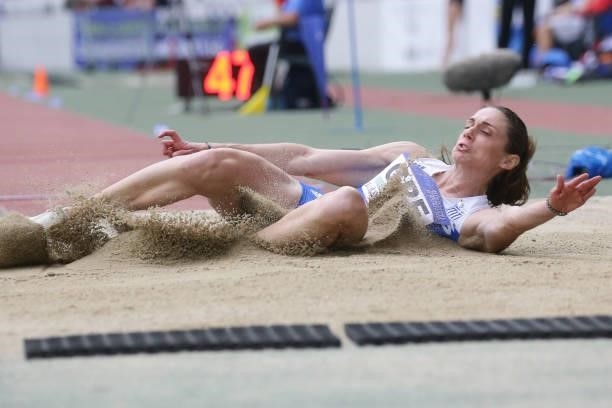 Efthymia Kolokytha of Greece competes in the Women's Long Jump Final on Day 2 at the European Athletics Team Championships First League on June 20,...