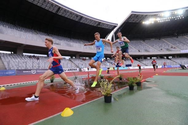 Fredrik Sandvik of Norway in the Men's 3000m Steeplechase Final on Day 2 at the European Athletics Team Championships First League on June 20, 2021...