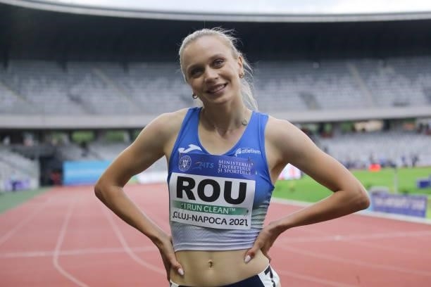 Marina Andreea Baboi of Romania in the Women's 200m Final B on Day 2 at the European Athletics Team Championships First League on June 20, 2021 in...