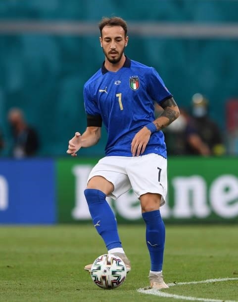 Gaetano Castrovilli of Italy during the UEFA Euro 2020 Championship Group A match between Italy and Wales at Olimpico Stadium on June 20, 2021 in...